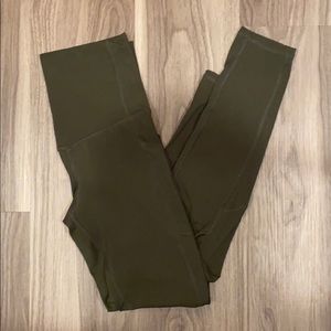 Olive green high waisted champion leggings
